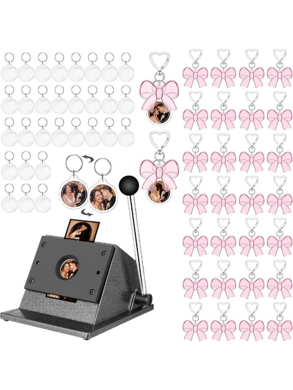 35mm Photo Booth Cutter Keychain - Compact Button Photo Trimmer for Easy Use